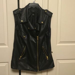 Medium forever 21 "faux leather vest"