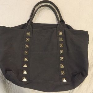 Large super cool denim tote bag with studs