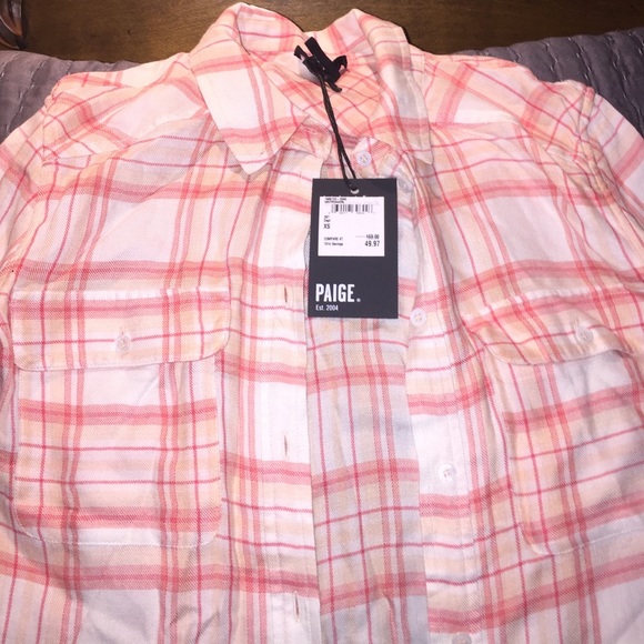 Paige flannel long sleeved shirt