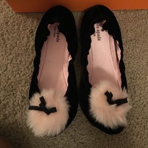 kate spade velvet slippers