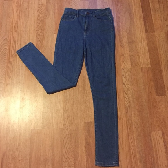 UO BDG twig super high rise skinnies.