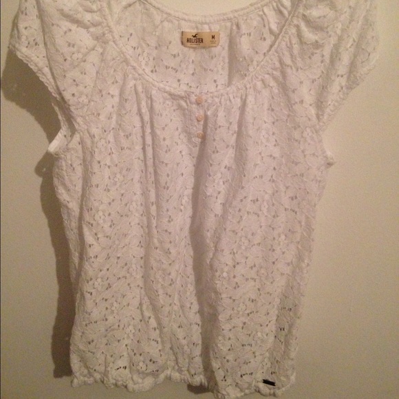 White Hollister blouse