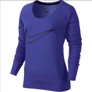 Nike Dri Fit pull over big logo sweatshirt
