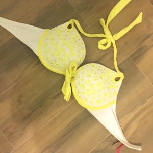 Victoria's Secret white padded bikini top