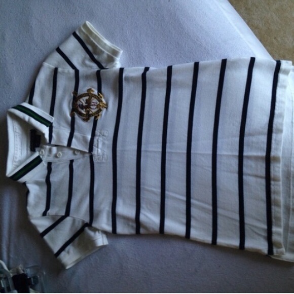 Navy Striped Ralph Lauren Polo