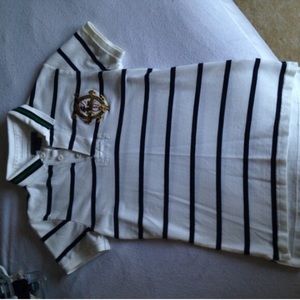Navy Striped Ralph Lauren Polo