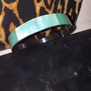 Turquoise stone bangle bracelet