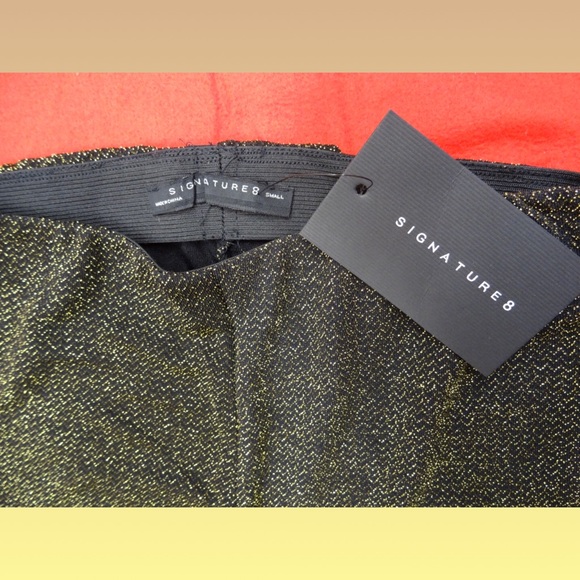 Stretch Glitter Gold Pants - Picture 7 of 7