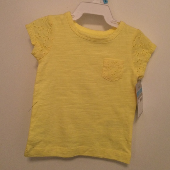 BNWT Carters Yellow shirt size 6mos