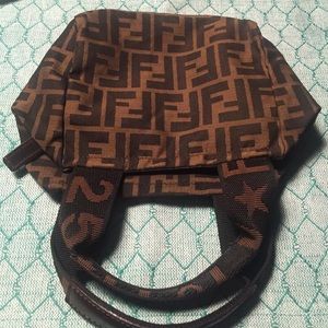 Mini fabric Fendi bag