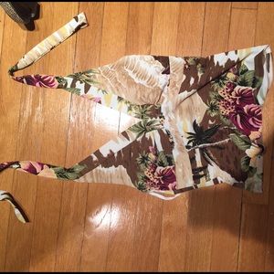Tropical halter top