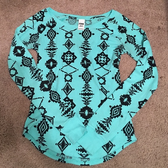 PINK Victoria's Secret Tops - PINK TRIBAL LONG SLEEVE