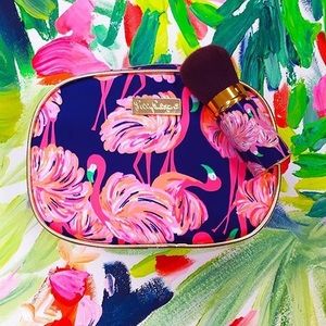 SOLD Gimme Some Leg Cosmetic Bag & Brush