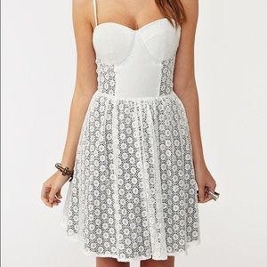 Nasty Gal White Bustier Dress