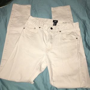 H&M Cream Men's Jeans Skinny Fit