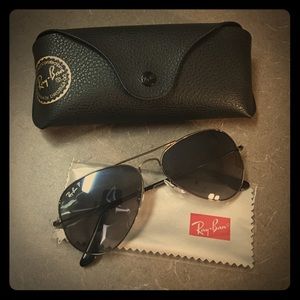Polarized Ray-Ban aviators : NWOT, never worn!