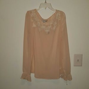 Forever 21 Peach Blouse L