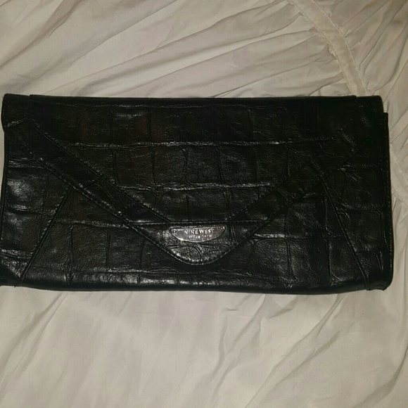 Leather Nine West clutch