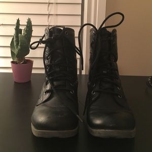 Black Combat booties