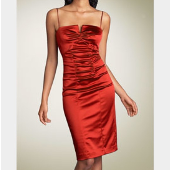 Nicole Miller satin cocktail dress