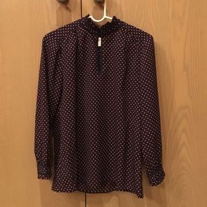 Super Cute J Crew Polka Dot Blouse