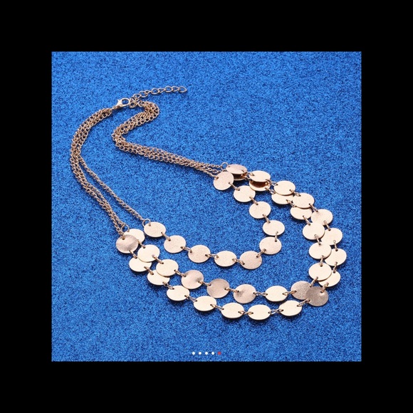 Gold choker boho neckalce - Picture 4 of 4