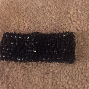 Black beaded bracelet