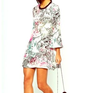 French Connection Tunic Dress - Mineral Pool Print
