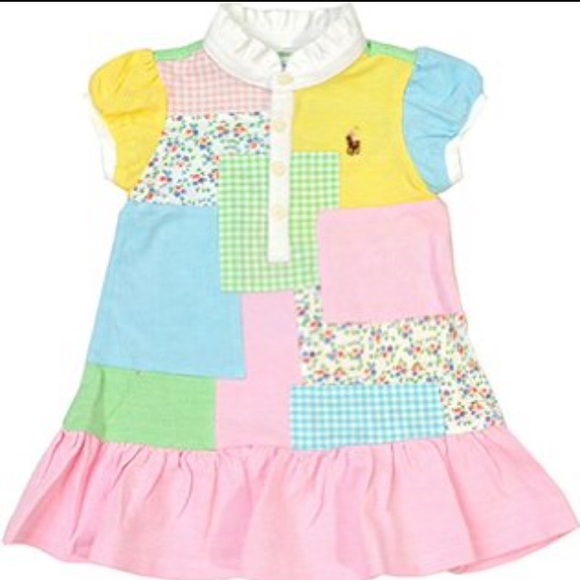 BNWT Ralph Lauren Patchwork dress size 6mos
