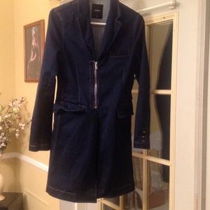 Ladies denim long coat
