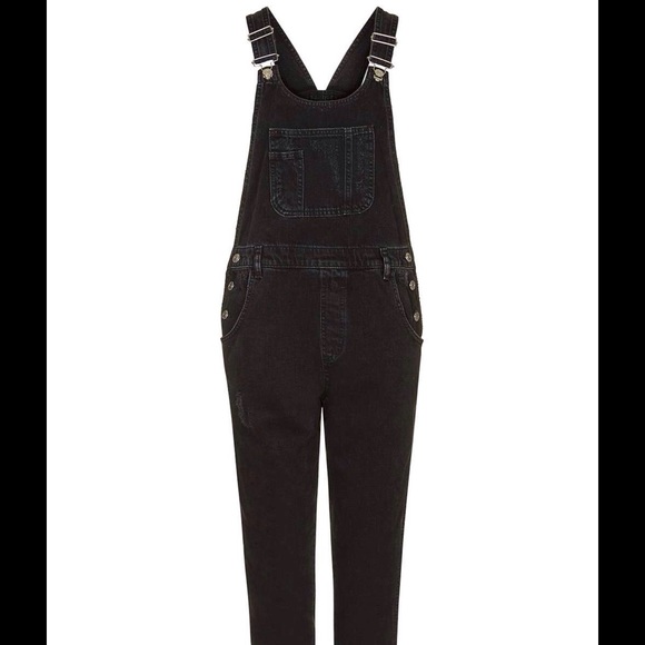 Topshop MOTO long denim dungaree - NWOT