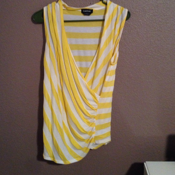Yellow striped tank top