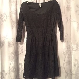 Black lace dress