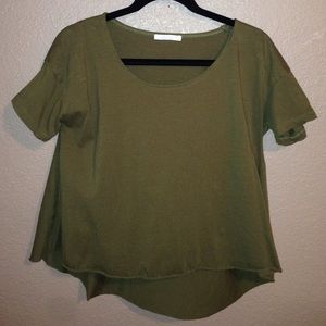 Army green shirt