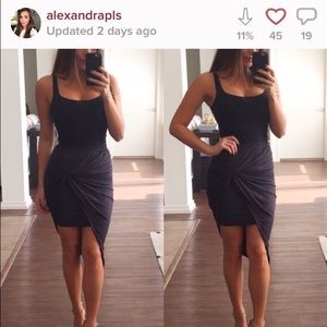 Hinge black soft basic tank top