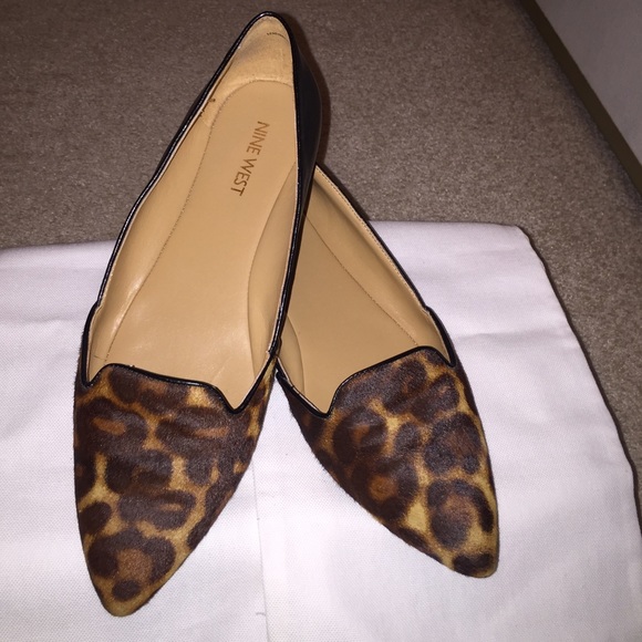 Nine West Leopard Flats