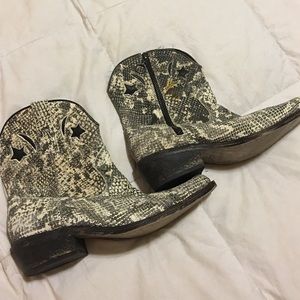 Snakeskin Ankle Boot