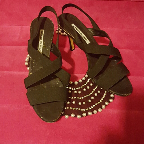 USED AUTH Stmpd (vero cuoio) Manolo Blahnik Shoes