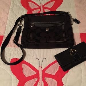 Coach cross body and wallet