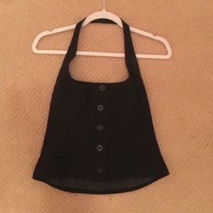 Bebe button down halter vest