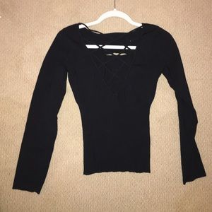 black cross front top