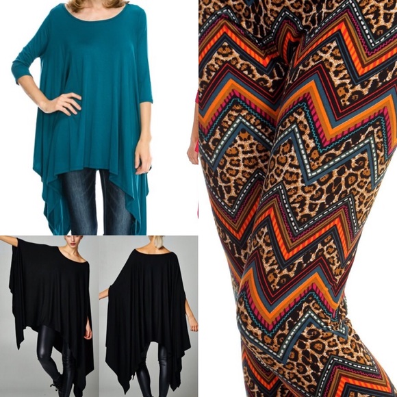 🎅🏼15% OFF BUNDLES🎅🏼 BLACK PONCHO TUNIC - Picture 3 of 3