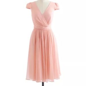 J crew Mirabelle Dress blush bridesmaid