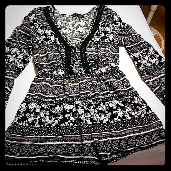 Long sleeve romper