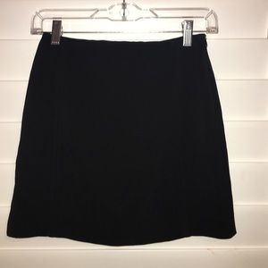 black mini pencil skirt