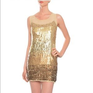 Brand new never worn A.b.s gold sequin dress