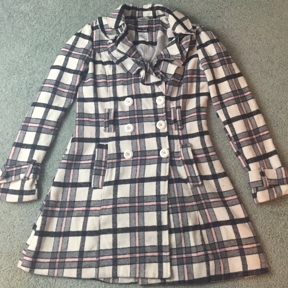 Plaid Pea Coat