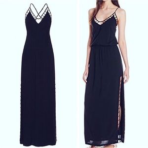 VIX black long dress