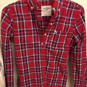 ABERCROMBIE&FITCH RED FLANNEL