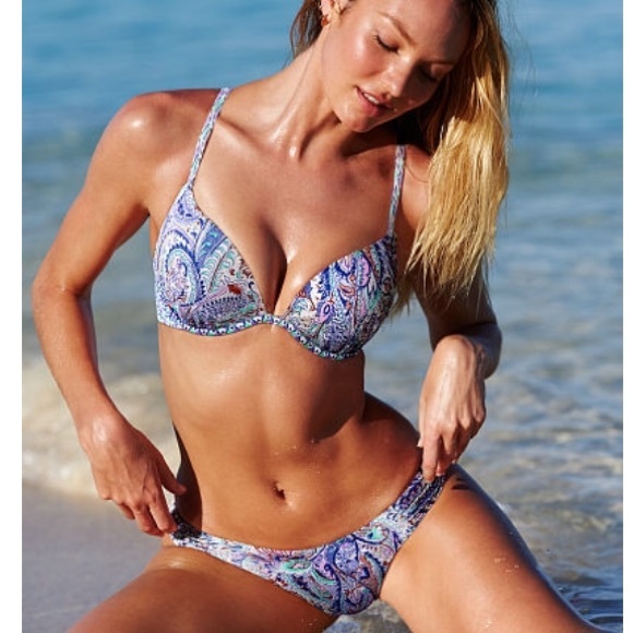 🦋SALE🆕VS 'Gorgeous Push Up Halter", 34D, LTD.ED. - Picture 2 of 6